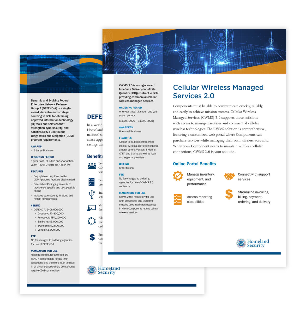 Sourcing vehicle factsheets