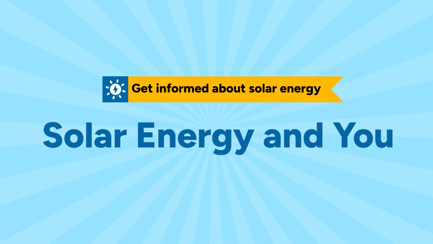 solar energy and you