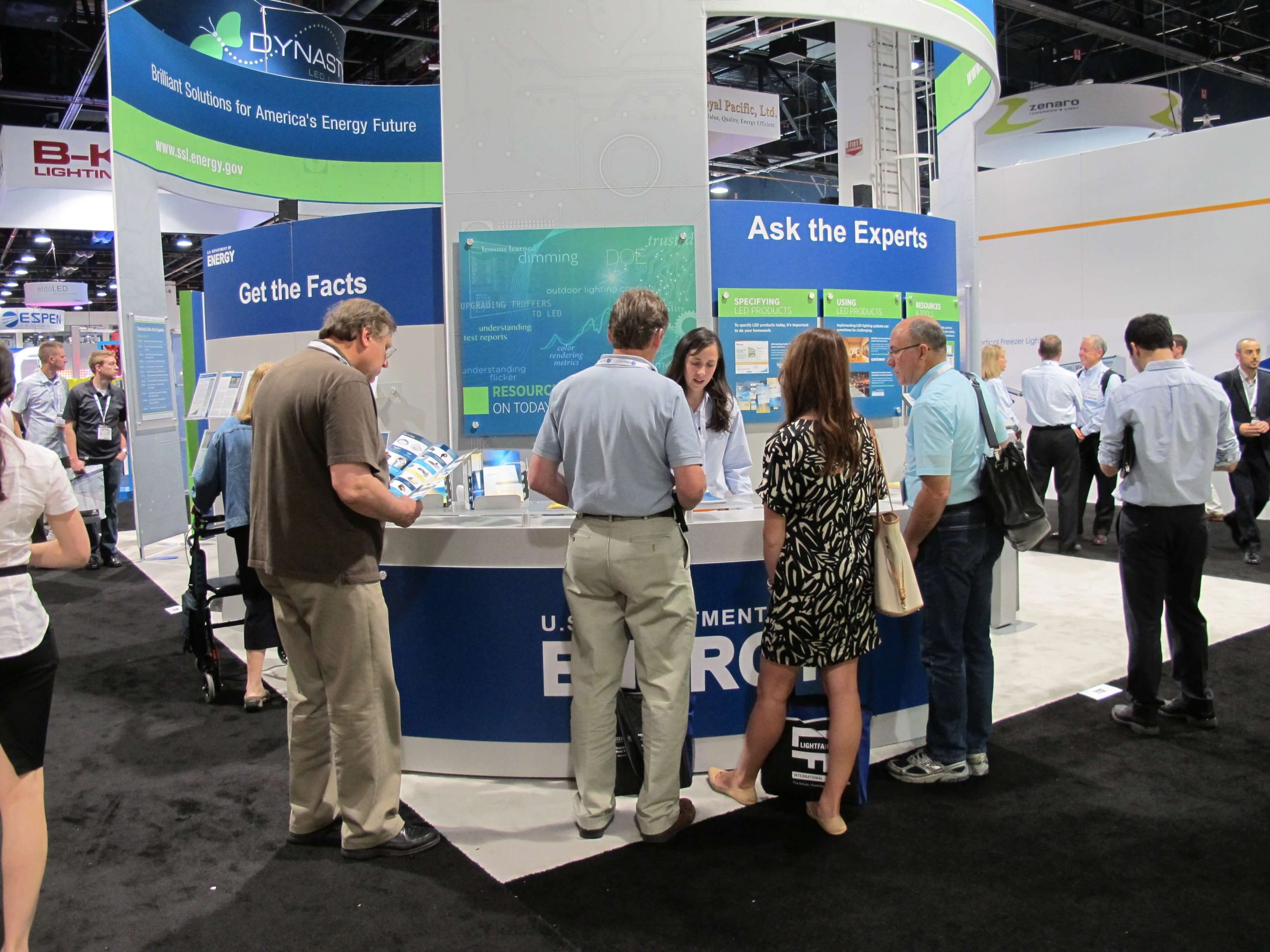 Conference mega booth panels